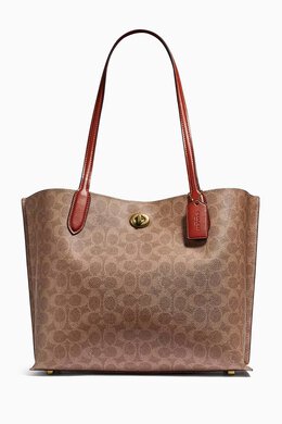 Coach Willow Tote in Signature Canvas 213974636_202