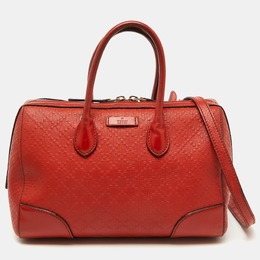 Gucci Orange Leather Bright Diamante Satchel 1085307