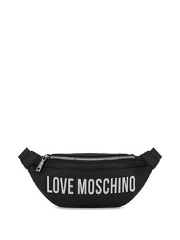 Love Moschino logo-plaque belt bag 26635139