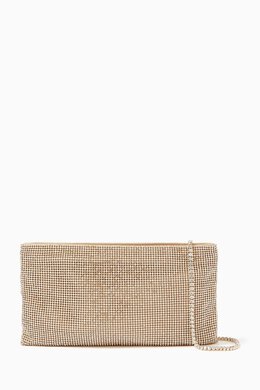 Benedetta Bruzziches Your Best Friend La Petite Clutch Bag in Crystal Mesh 217990586_248