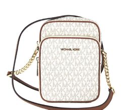 Michael Kors Jet Set Medium PVC North South Chain сумка через плечо женская сумка цвета слоновой кости 7881262071868 | multi