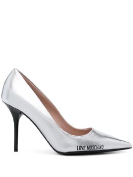 Love Moschino 90mm logo-print pumps 27646972