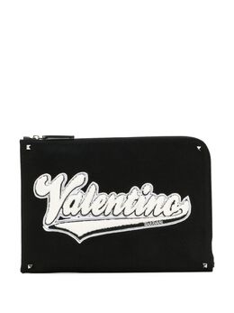 Valentino Garavani logo-patch laptop bag 27699864