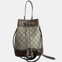 Gucci Brown Gg Supreme Leather Shoulder Bag 1087335