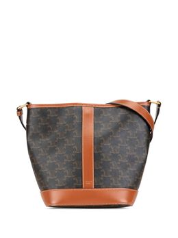 Celine 2020 Small Triomphe Coated Canvas bucket bag 27755573