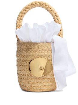 Patou Iconic raffia bucket bag 27685656