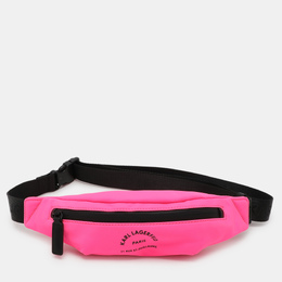 Karl Lagerfeld Neon Pink Nylon Rue St. Guillaume Belt Bag 1088890