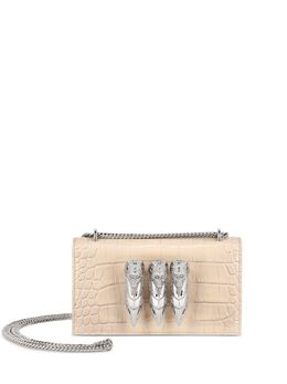 Philipp Plein Croco-printed leather mini bag 25347310