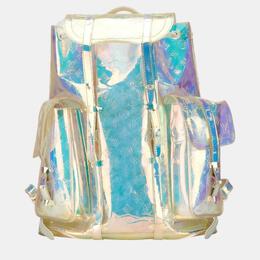 Louis Vuitton Clear Transparent Pvc Leather Monogram Prism Christopher Gm Backpack 1088538