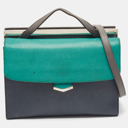 Fendi Tricolor Leather Small Demi Jour Top Handle Bag 1089300