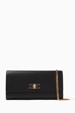 Elisabetta Franchi Logo Plaque Clutch in Faux Leather 217858486_13