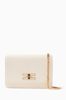 Elisabetta Franchi Small Shoulder Bag in Tumbled Faux Leather 217858497_191