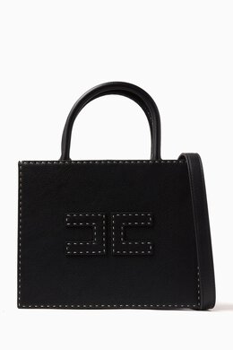 Elisabetta Franchi Small Tote Bag in Faux Leather 217858571_13