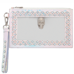 Philipp Plein Studded Transparent Clutch With Strap p19a-wbb0400-pte100n-21