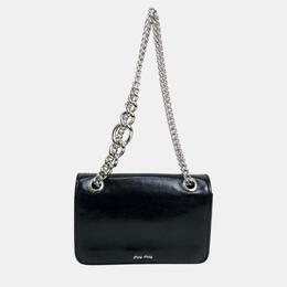 Miu Miu Black Leather Chain Shoulder Bag 1091982