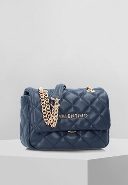 Сумка женская Valentino стеганая на цепочках, синий 5va51h0c4-k11 | blue