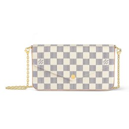 Клатч Louis Vuitton Felicie, кремовый n40491