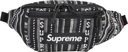 Сумка Supreme Woven Stripe Waist Bag Black, черный ss20b10 black | black