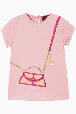 Aigner Crossbody Bag Graphic Print T-Shirt in Cotton 217848007_171