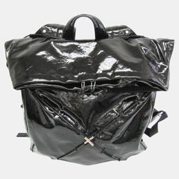 Bottega Veneta Black Leather, Nylon Tent Truck Backpack 1091009