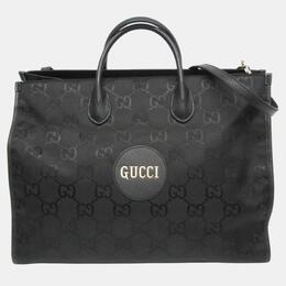 Gucci Black Leather, Nylon Off The Grid Tote Bag 1091018