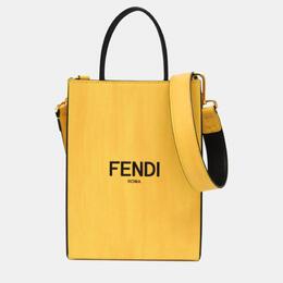 Fendi Yellow Leather Roma Shopping Bag 1091016