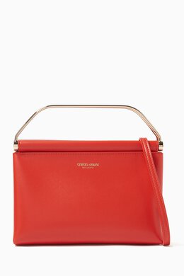 Giorgio Armani Small Top-handle Bag in Nappa Leather 217687969_22