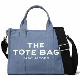 Сумка тоут Marc Jacobs, фактура зернистая, Синий мини 103354666728
