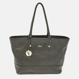Furla Black Leather Melissa Shopper Tote 1092855