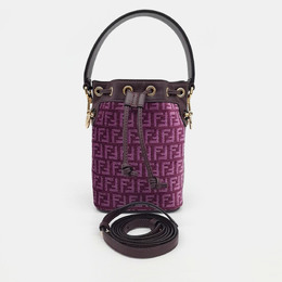 Fendi Purple Fabric Montresor Mini Bucket Bag 1092176