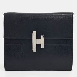 Hermes Black Leather Cinhetic To Go Shoulder Bag 1092243