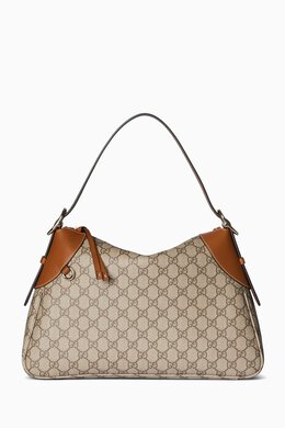 Gucci GG Emblem Large Shoulder Bag in Monogram Canvas 217716286_15