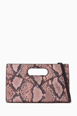 MCM Small Diamond Tote in Snake-embossed Leather 218064289_23