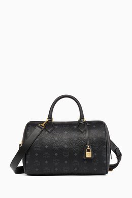 MCM Medium Ella Boston Bag in Coated-canvas 217877988_13