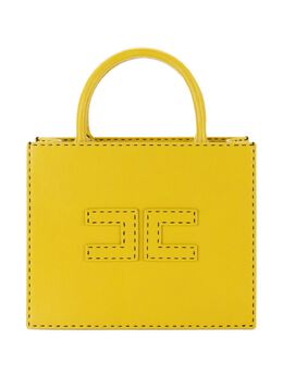Elisabetta Franchi small contrasting topstitching tote bag 27860886