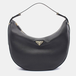Prada Black Leather Hobo Bag 1094687