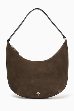 Manu Atelier Manu Hobo Shoulder Bag in Suede 218076047_211