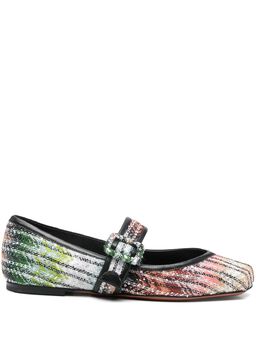 Missoni gradient woven ballerina shoes 27867887