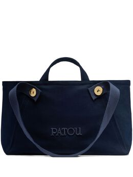Patou large logo trapeze-design canvas tote bag 27685631