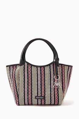 Emporio Armani Shopping Tote Bag in Interwoven Faux Leather 217720932_847