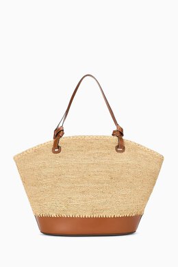 Staud Squillo Tote Bag in Raffia 217777527_179