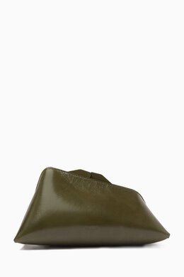 The Attico "8:30 PM'' Clutch Bag in Craquelè Leather 217953560_508