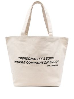 Karl Lagerfeld cotton tote bag 27910586