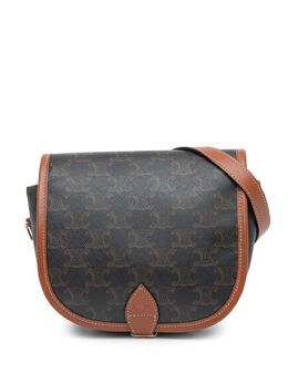 Celine 2020 Medium Triomphe Coated Canvas Folco crossbody bag 28157666