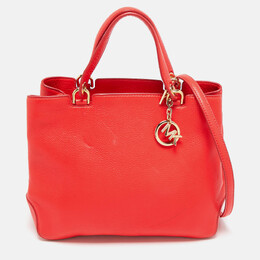 Michael Kors Red Soft Leather Anabelle Zip Tote 1095443