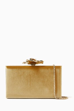Victoria Beckham Frame Flower Minaudiere Clutch in Satin 217974593_248