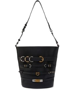 Pinko decorative-belt bucket bag 27215663