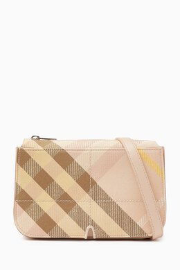Burberry Snip Check Crossbody Bag in Cotton-blend 217958850_171