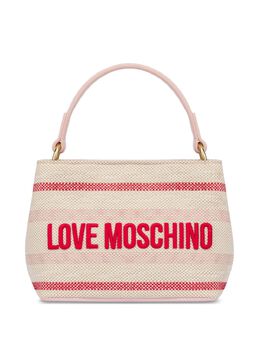 Love Moschino logo-embroidered tote bag 27693879