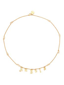 Palm Angels Angels logo necklace 25370011